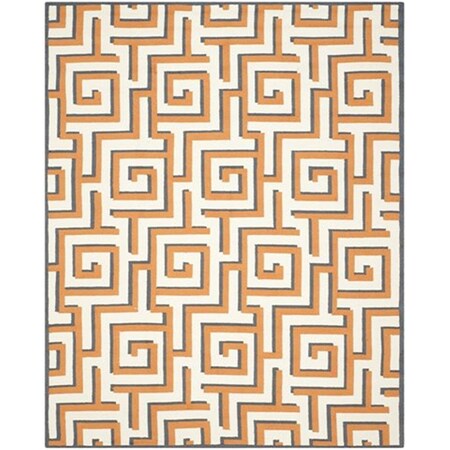 Safavieh Four Seasons Hand Hooked Rectangle Rug- Ivory - Brown- 3 ft. 6 in. x 5 ft. 6 in. FRS240L-4
